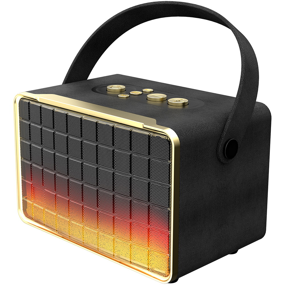 Coffee Color 30W Powerful Bluetooth Speaker with RGB Lights