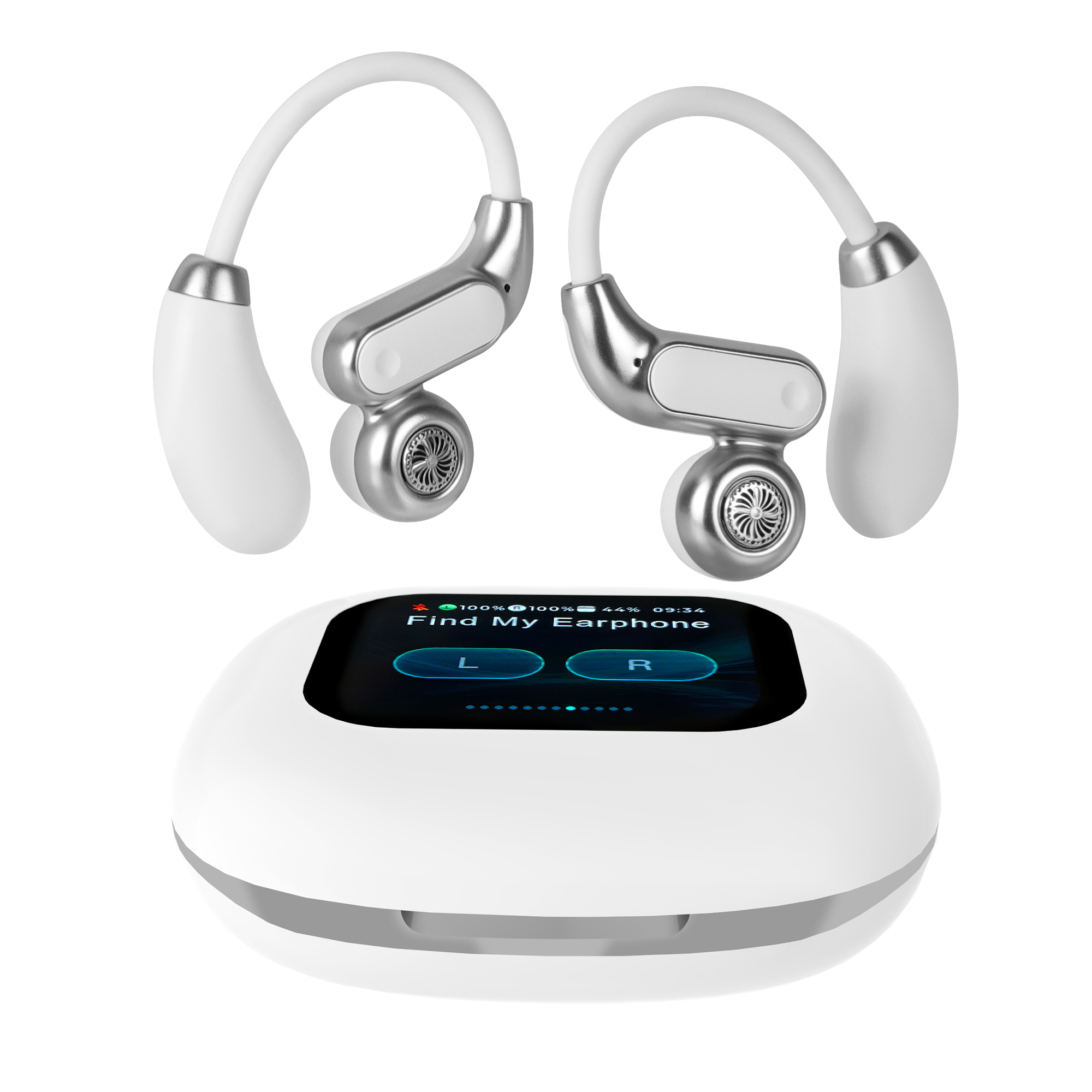 Bluetooth 5.4 Gaming Earbuds with Touch Display, 3D Surround Sound