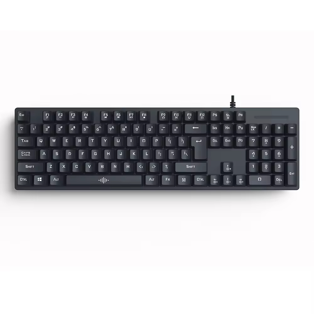 Mechanical 104 Keys Office Wired Keyboard With 1.5m Cable