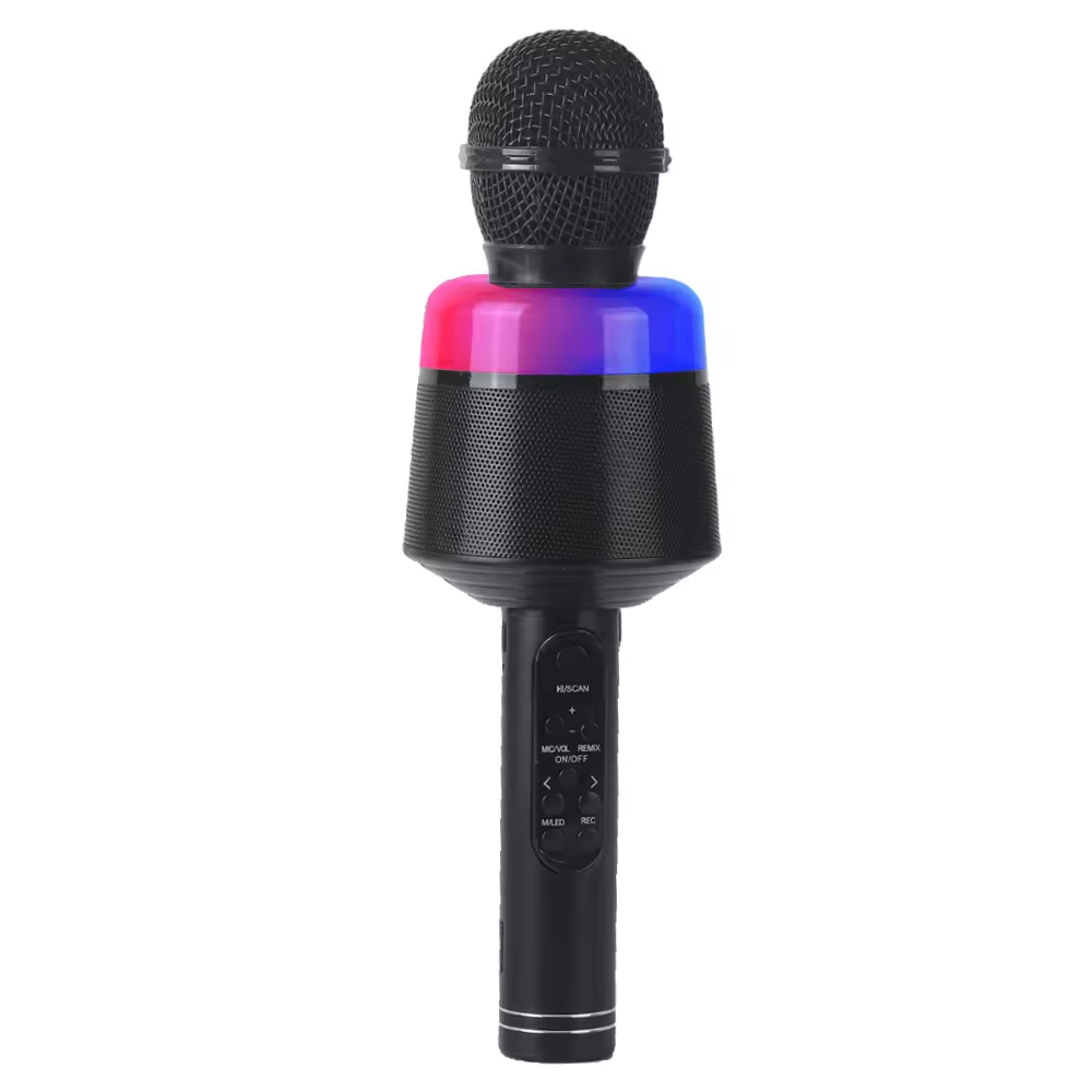KG30 Karaoke Microphone with RGB Lights, Portable Bt Speaker