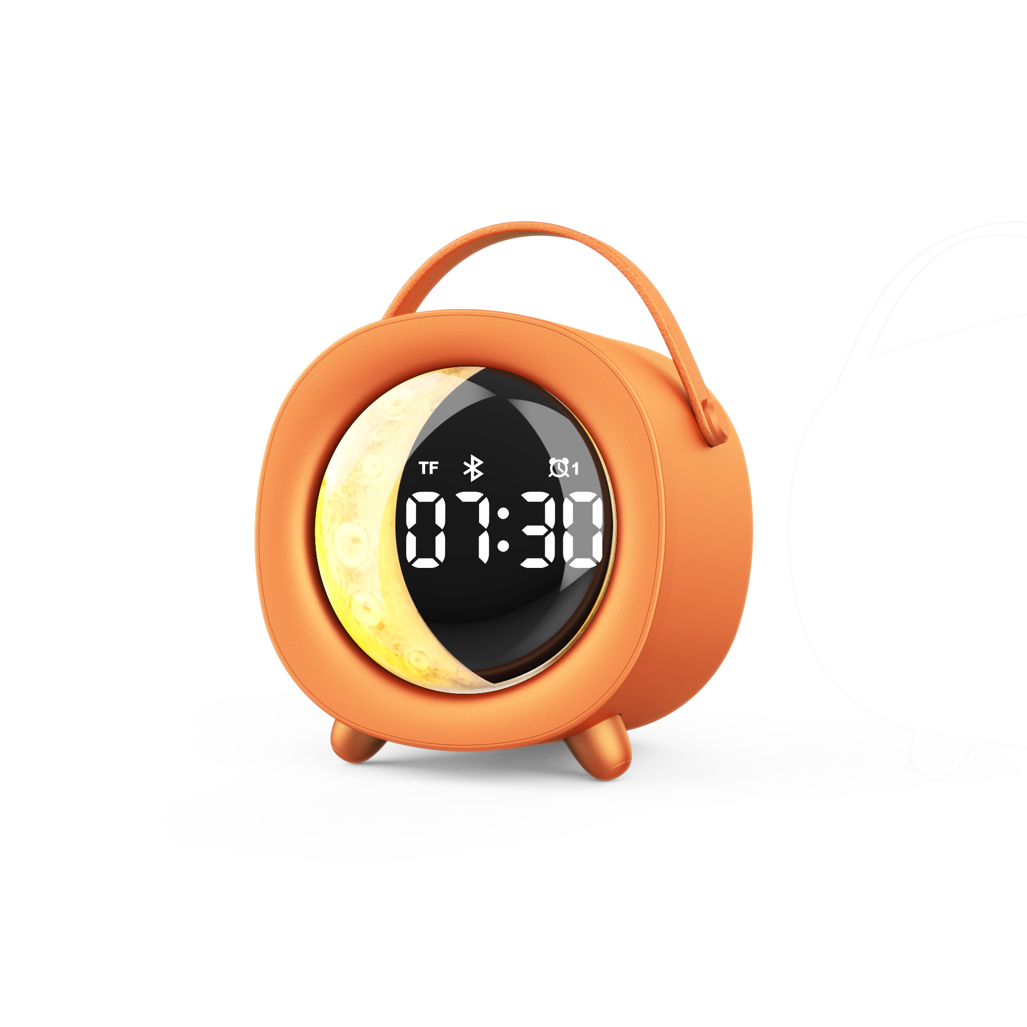 Mini Portable Bluetooth Speaker 5.3,RGB Light, Alarm Clock & FM Radio