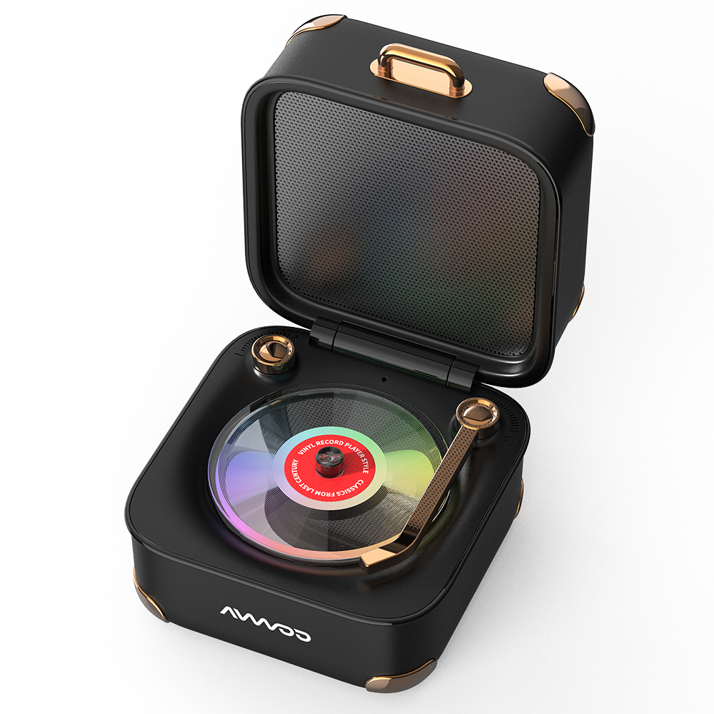 1200mAh Capacity Portable Wireless Bluetooth Speaker RGB Light(Music Boxes Design)