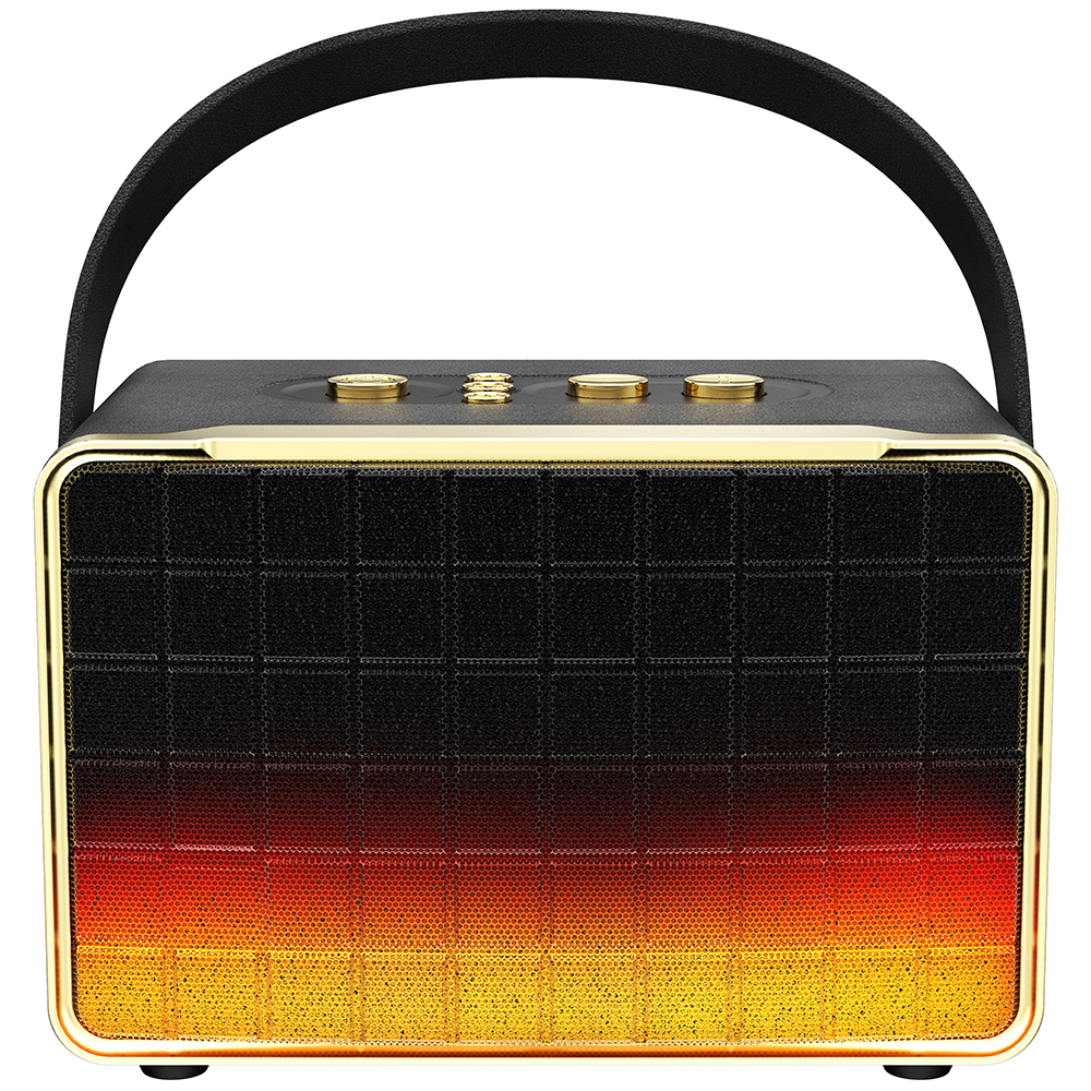 Coffee Color 30W Powerful Bluetooth Speaker with RGB Lights