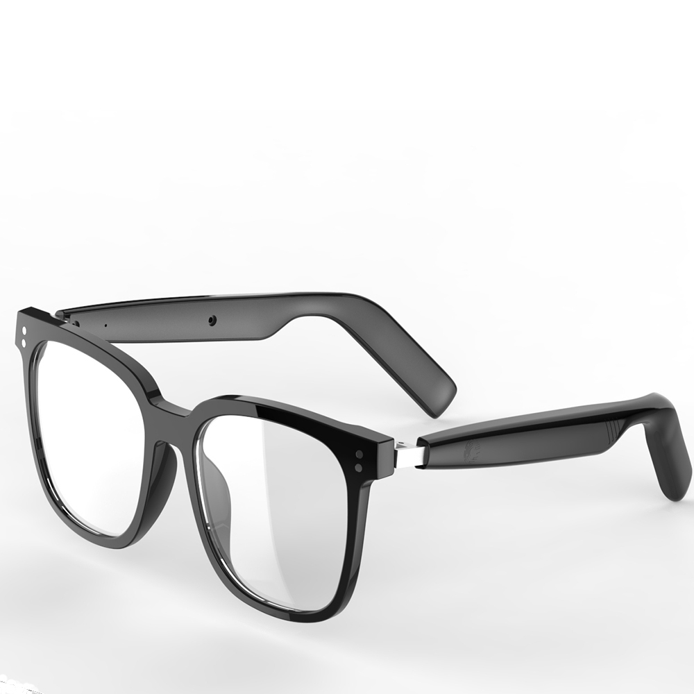 WESDAR Black High Tech Wireless Glasses,Touch Control, IPX4 Waterproof