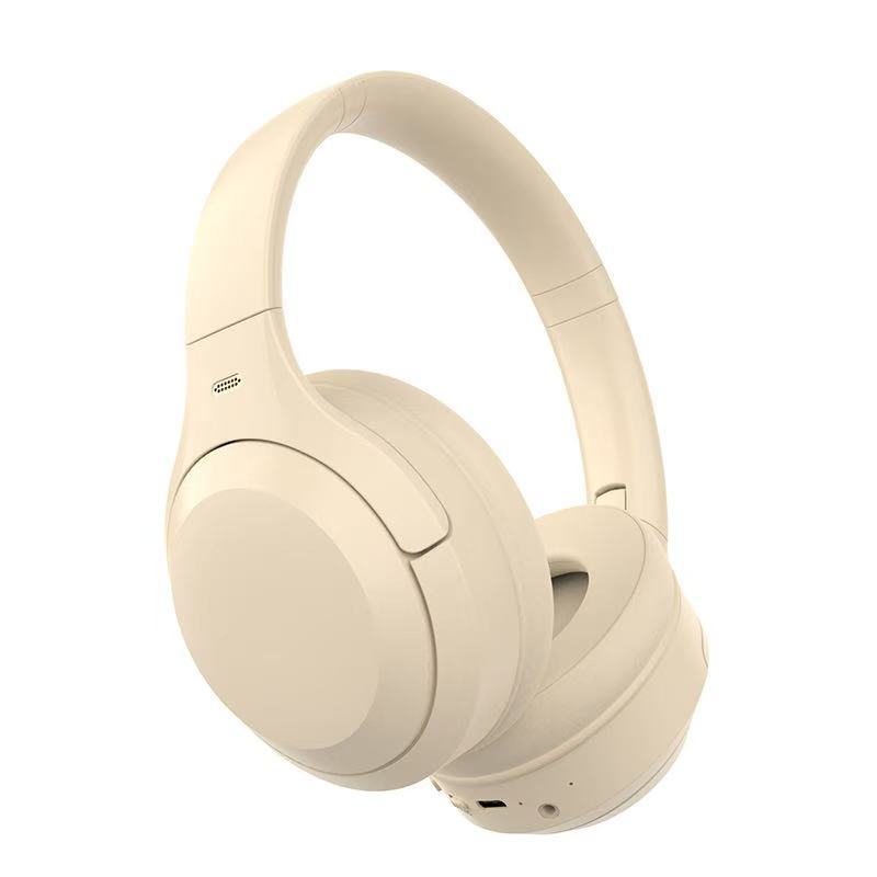 ANC Headsets Noise Cancellation Pu Leather Earmuffs Surround Sound