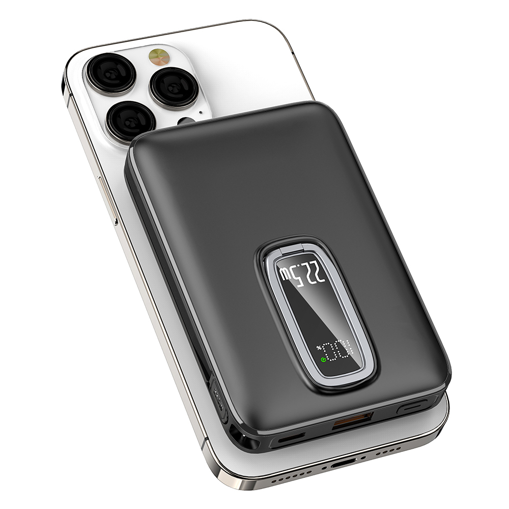 OEM 10000mAh 3-in-1 Wireless Charging Power Bank with Smart Display