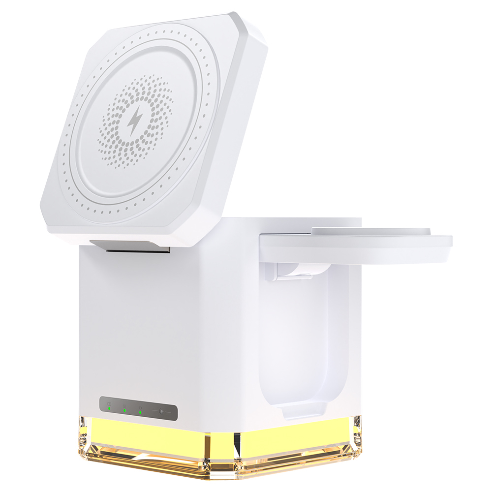 15w Wireless Charger 3 in 1 Phone Chargers Stand With LED Light