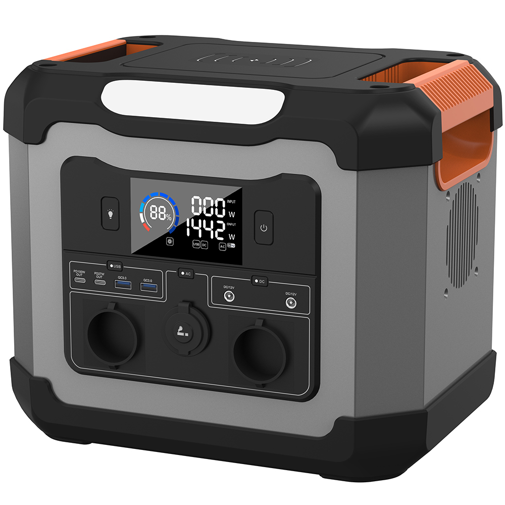 1008Wh Solar Power Station,1200W Pure Sine Wave AC, 450W Solar Input, 315000mAh Capacity,