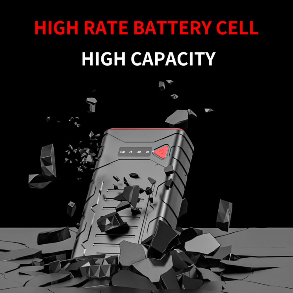 Professional 12V Car Jump Starter - 10000mAh Portable Power Bank