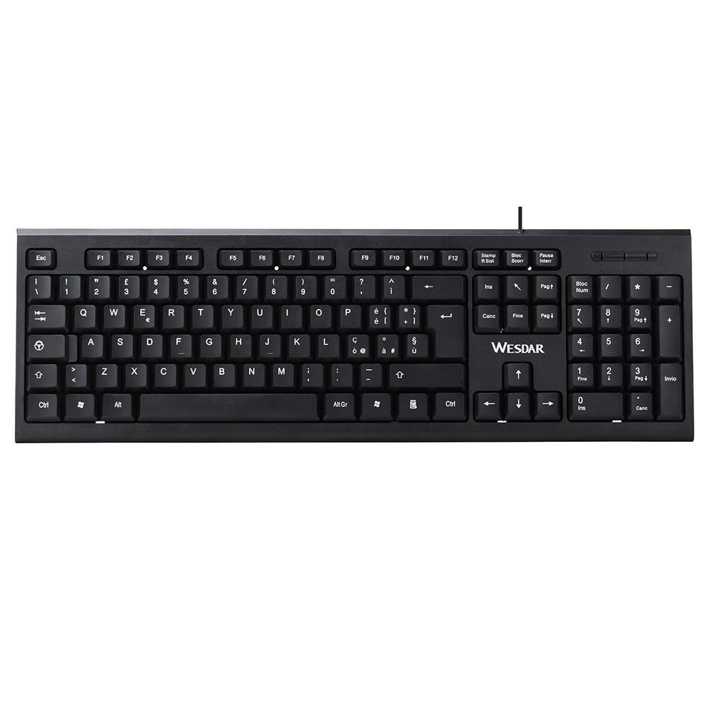 Mechanical Keyboard 104 Keys USB Wired Long-Lasting Buttons for Desktop Use