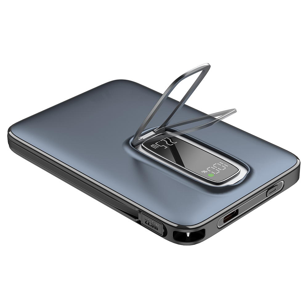 3-in-1 Magnetic Wireless Fast Charging Power Bank with Phone Stand
