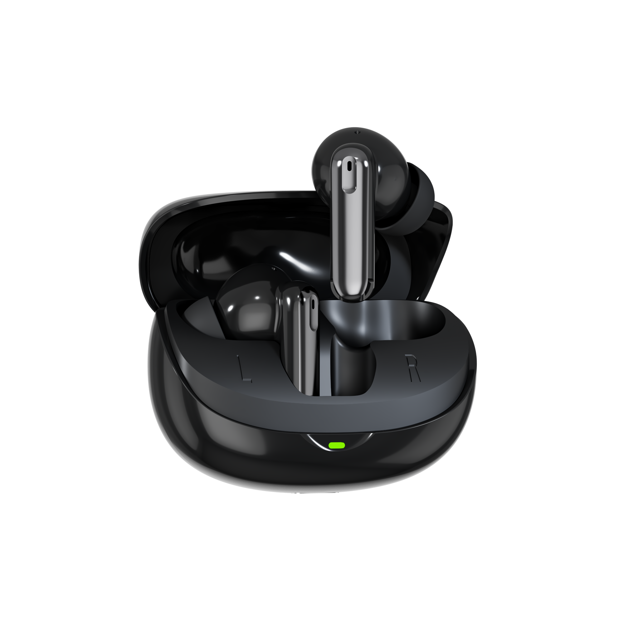BT 6.0 TWS Earbuds 4-Mic ANC Noise Cancelling ENC for Smartphone