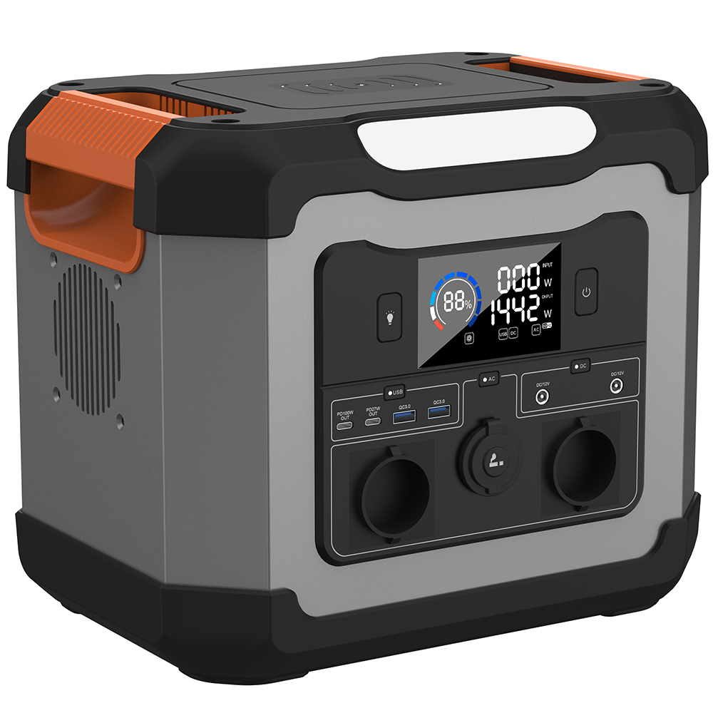 1008Wh Solar Power Station,1200W Pure Sine Wave AC, 450W Solar Input, 315000mAh Capacity,