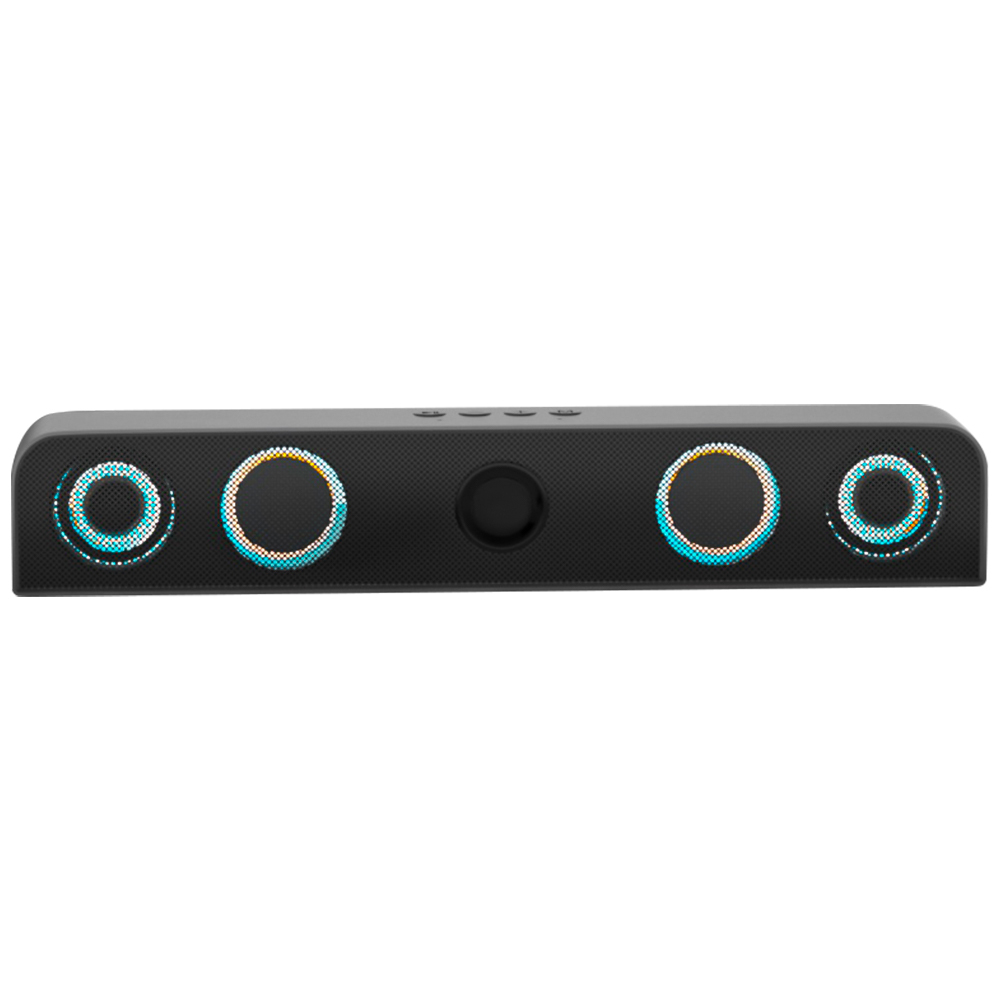 10W RGB Party Speaker with Bluetooth 5.0 – Dual 52mm Subwoofer